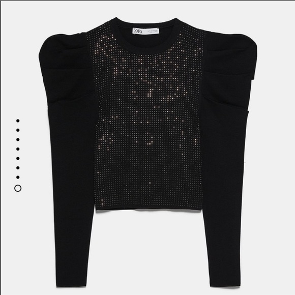 Zara Sparkly Voluminous Sweater🍒 - Picture 6 of 7